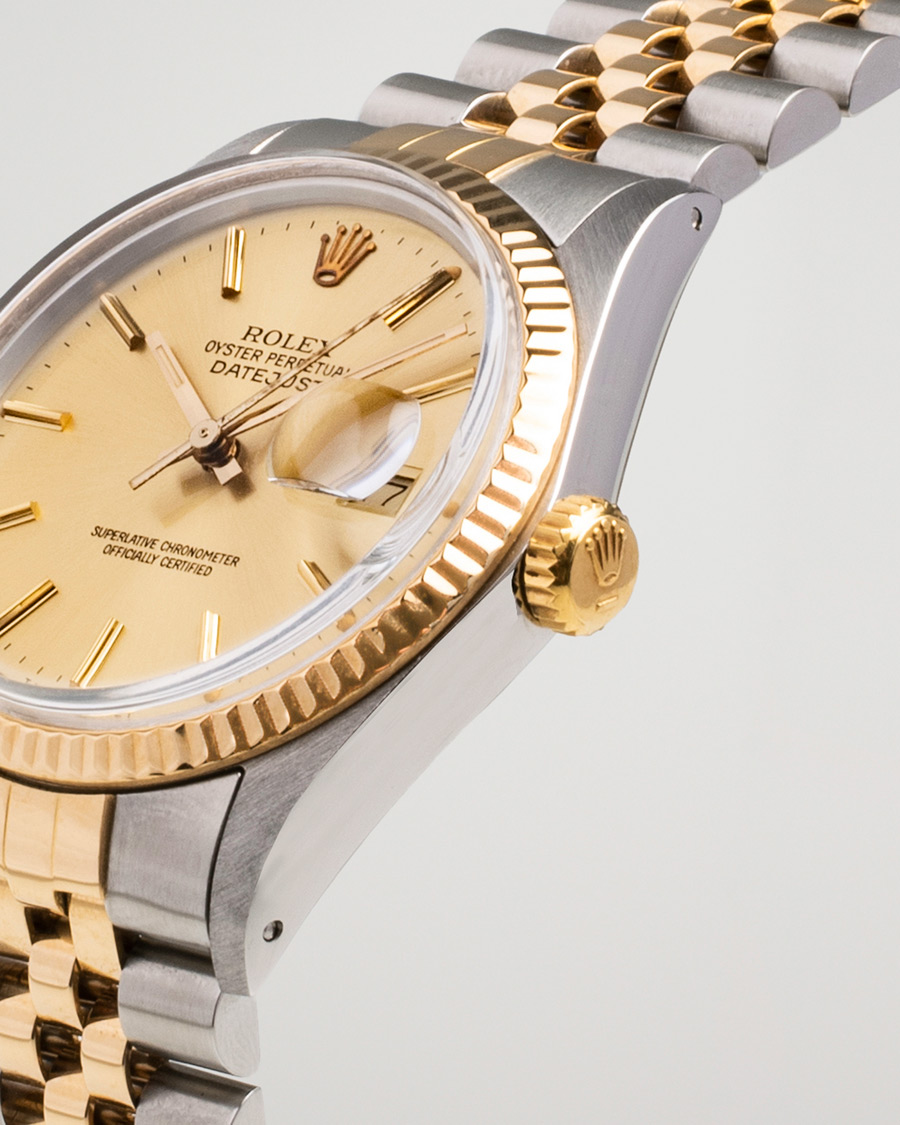 Herren | Rolex Pre-Owned Datejust 16013 Oystert Perpetual G/S Silver | Rolex Pre-Owned | Datejust 16013 Oystert Perpetual G/S Silver