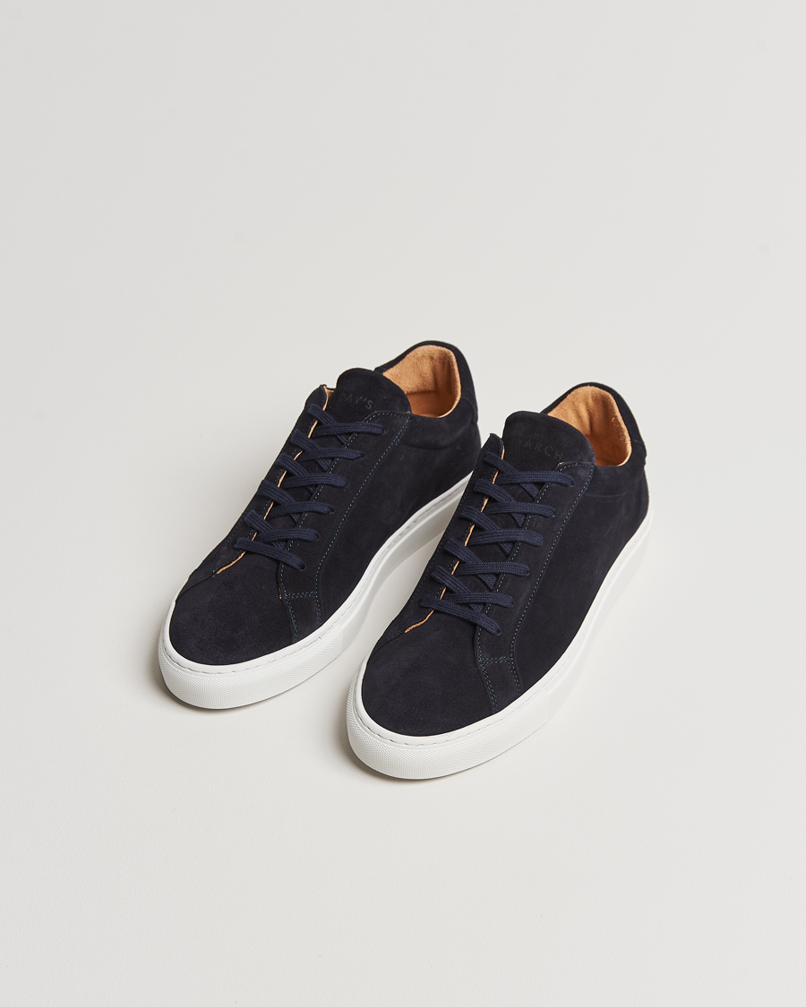 Herren | Schuhe | A Day's March | Suede Marching Sneaker Navy