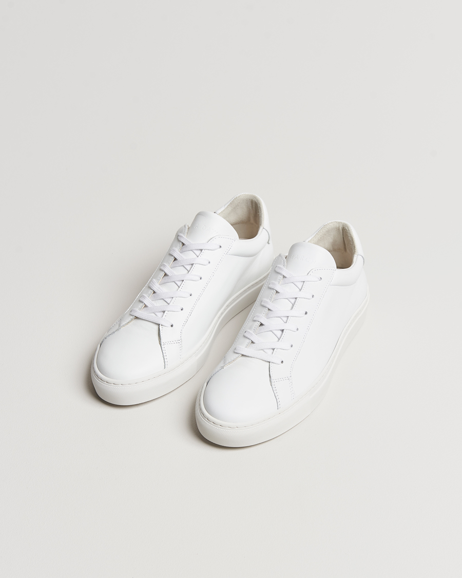 Herren | Schuhe | A Day's March | Leather Marching Sneaker White