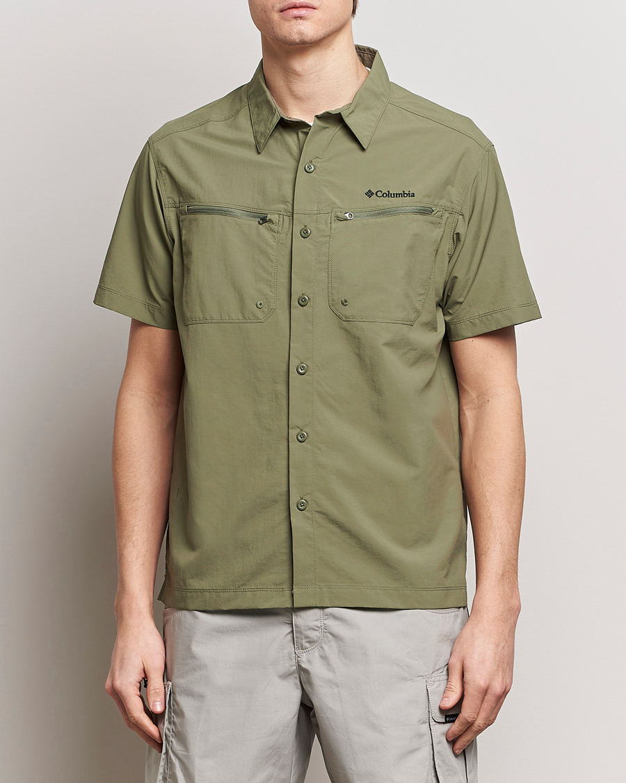 Herren | Active | Columbia | Mountaindale Short Sleeve Outdoor Shirt Stone Green