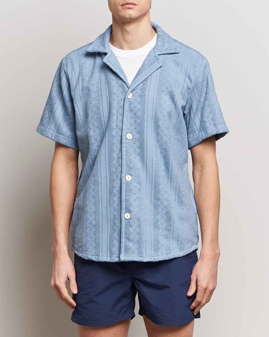 Herren | Kurzarmhemden | OAS | Terry Cuba Short Sleeve Shirt Ancora