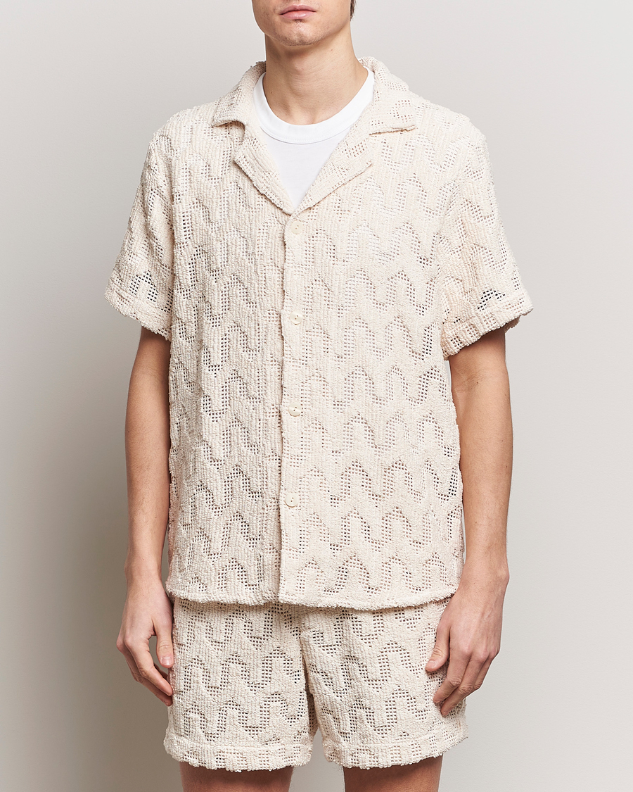 Herren | OAS | OAS | Atlas Cuba Crochet Shirt Off White