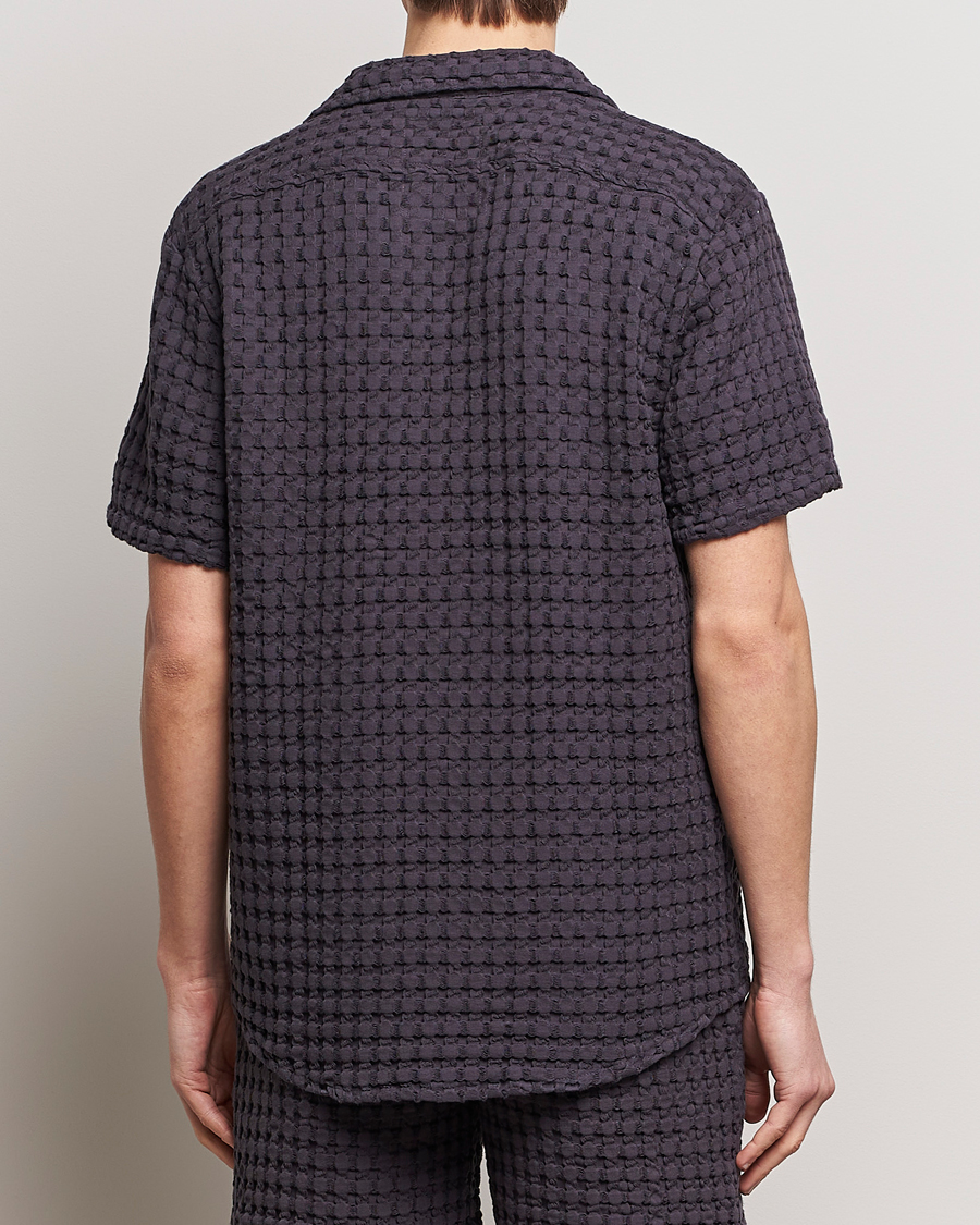Herren | Hemden | OAS | Cuba Waffle Shirt Nearly Black