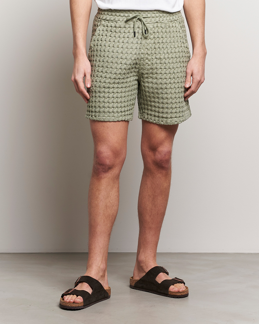 Herren | Shorts | OAS | Porto Waffle Shorts Dusty Green
