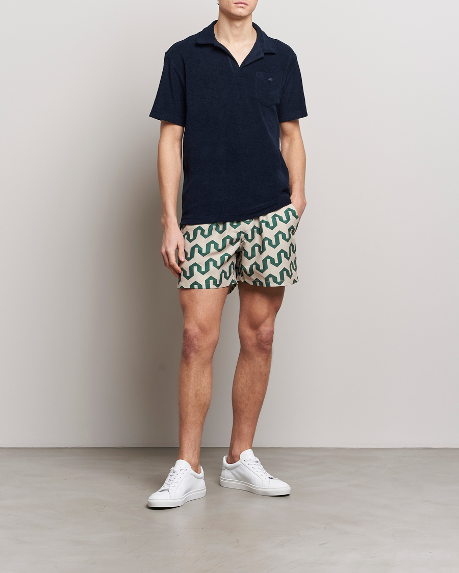 Herren | Badehosen | OAS | Printed Swimshorts Atlas