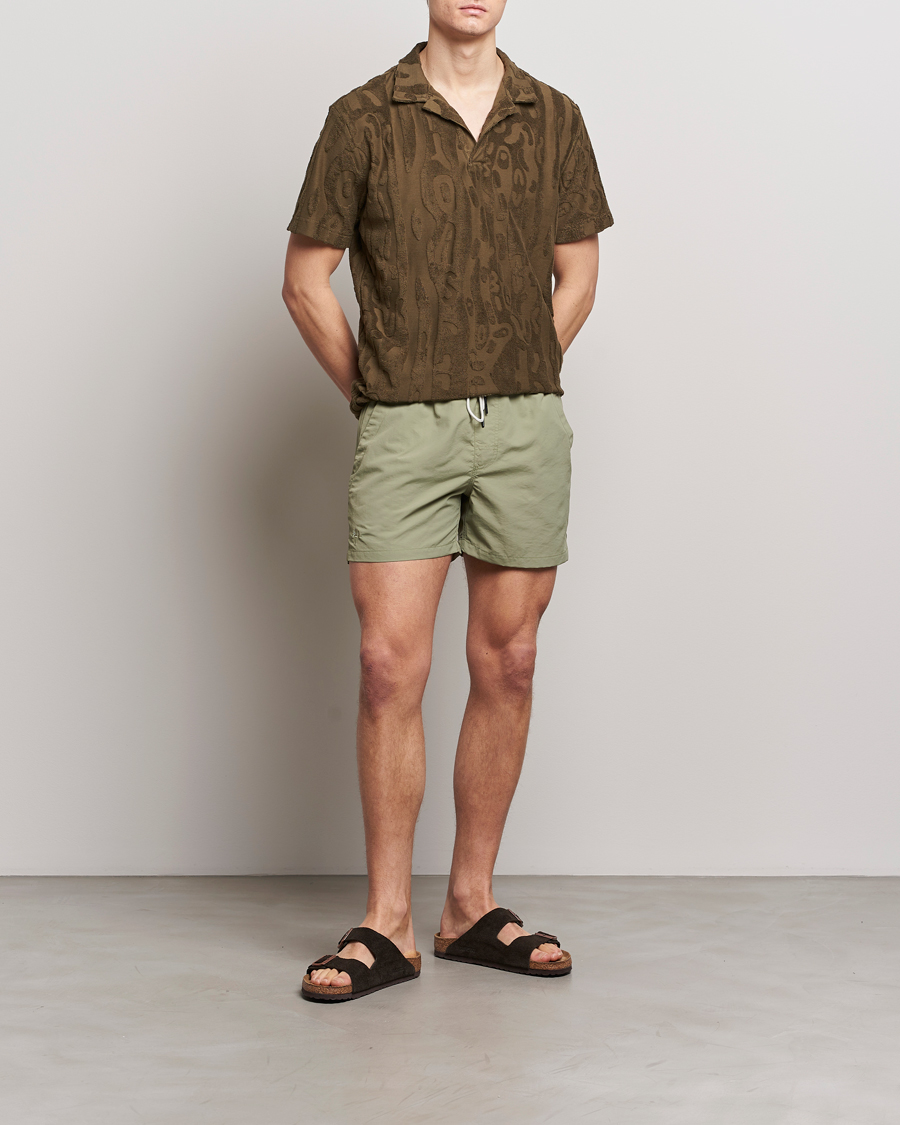 Herren | Badehosen | OAS | Plain Swimshorts Green
