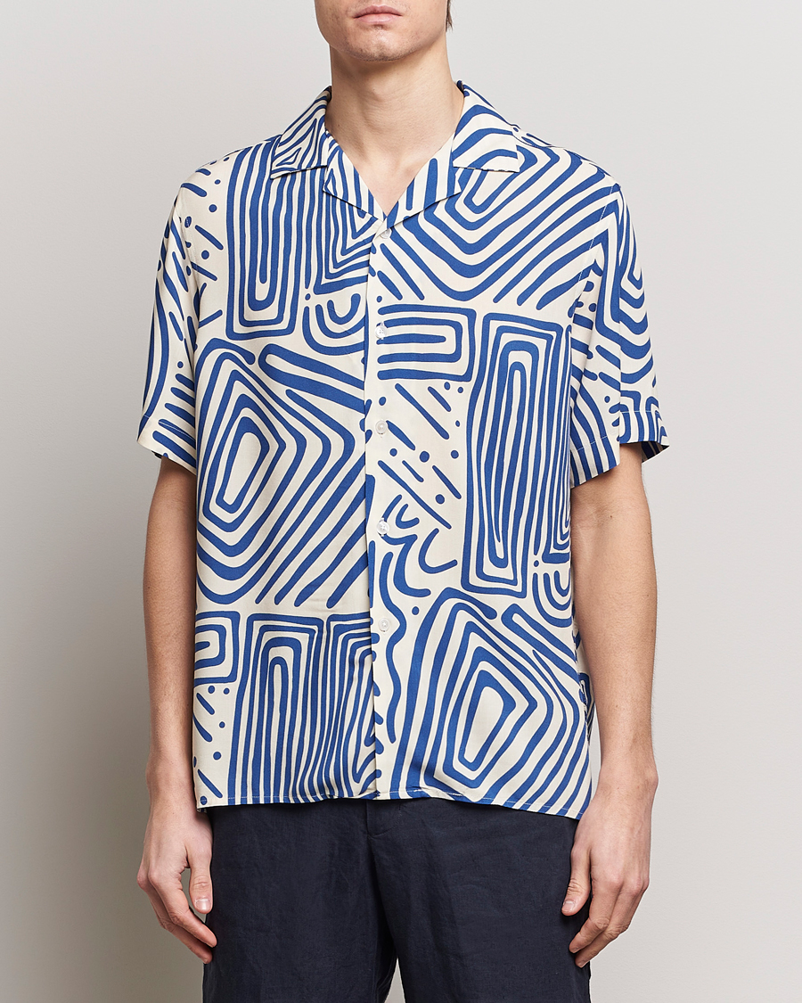 Herren |  | OAS | Viscose Resort Short Sleeve Shirt Eldovado