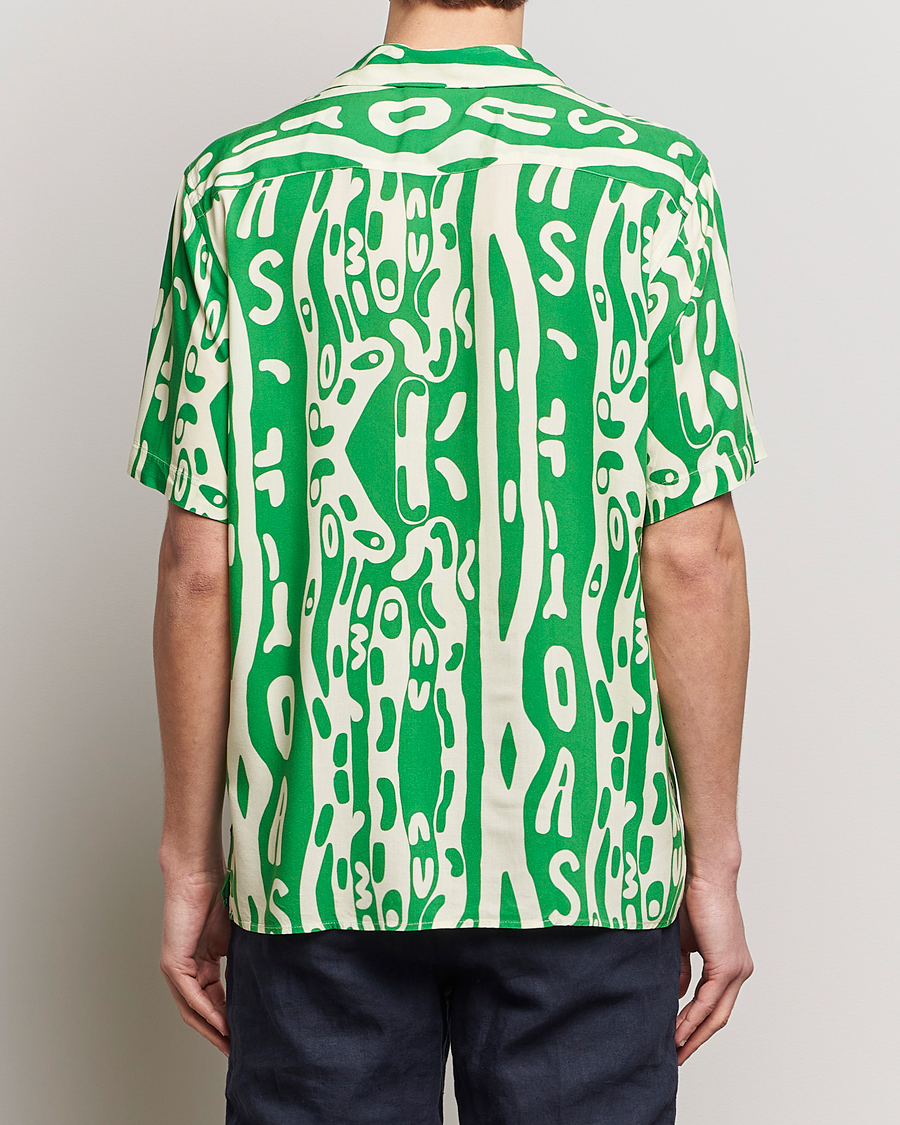 Herren | Hemden | OAS | Viscose Resort Short Sleeve Shirt Verdant