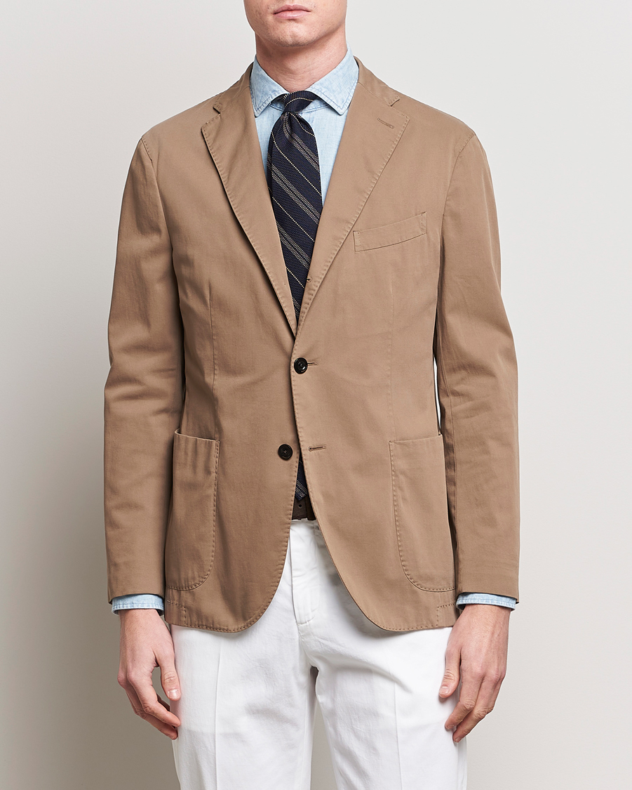 Herren |  | Boglioli | K Jacket Cotton Stretch Blazer Beige