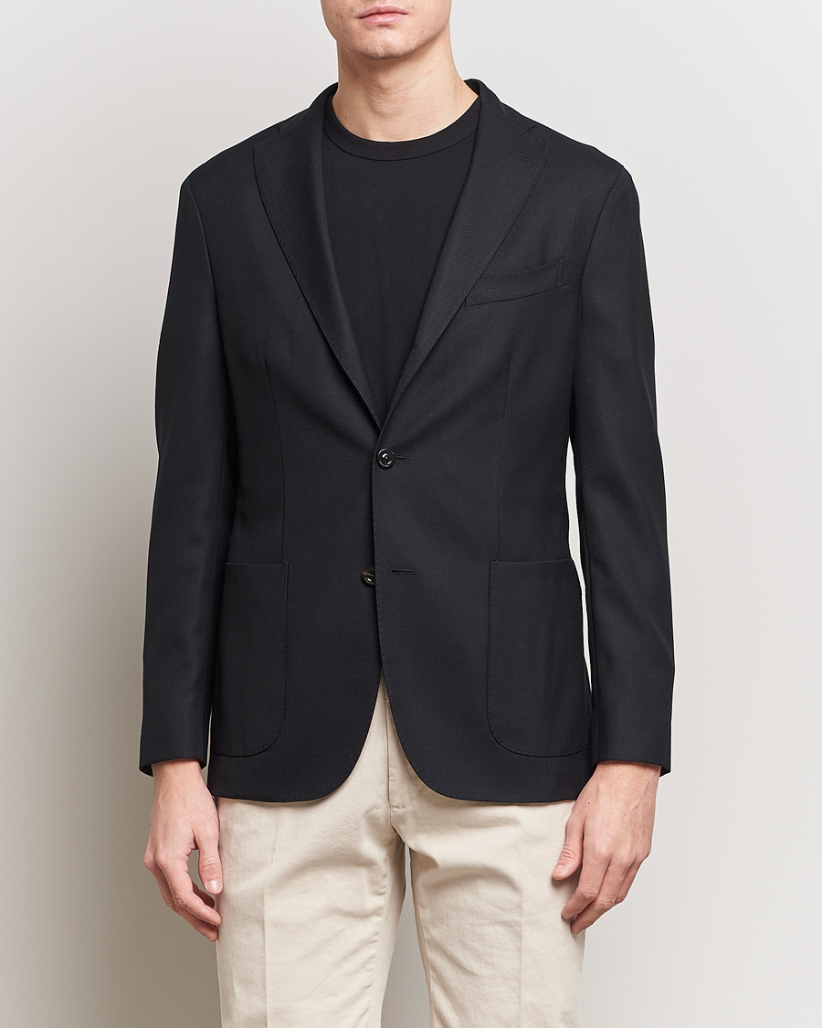 Herren | Boglioli | Boglioli | K Jacket Wool Hopsack Blazer Black