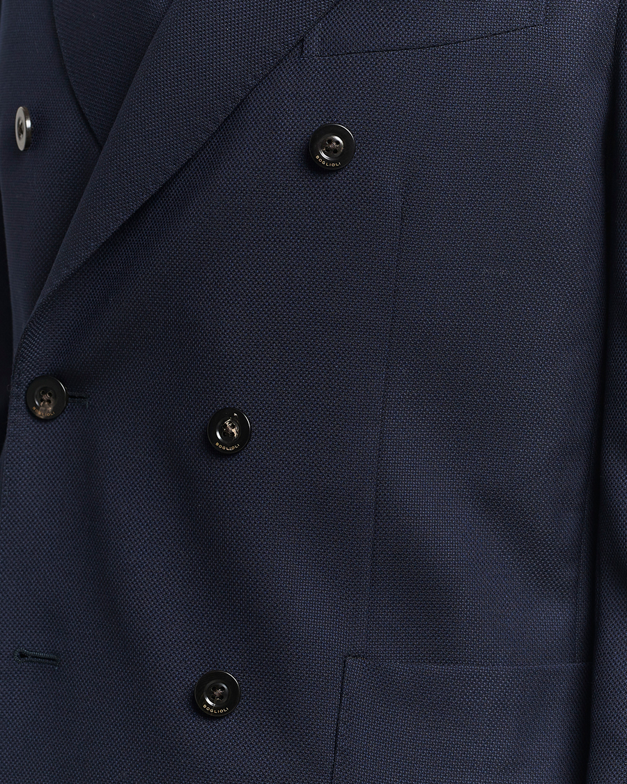 Herren | Sakkos | Boglioli | K Jacket Double Breasted Wool Blazer Navy