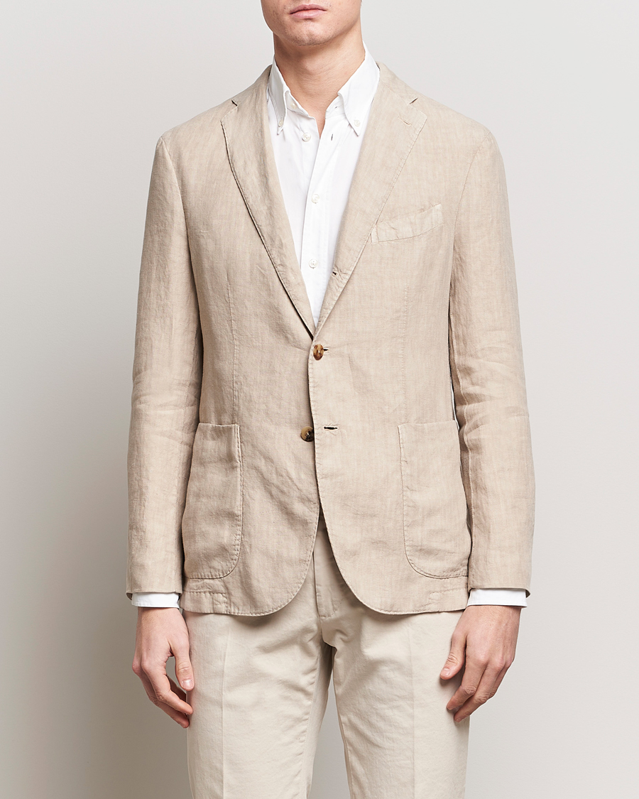 Herren | Italian Department | Boglioli | K Jacket Linen Blazer Light Beige