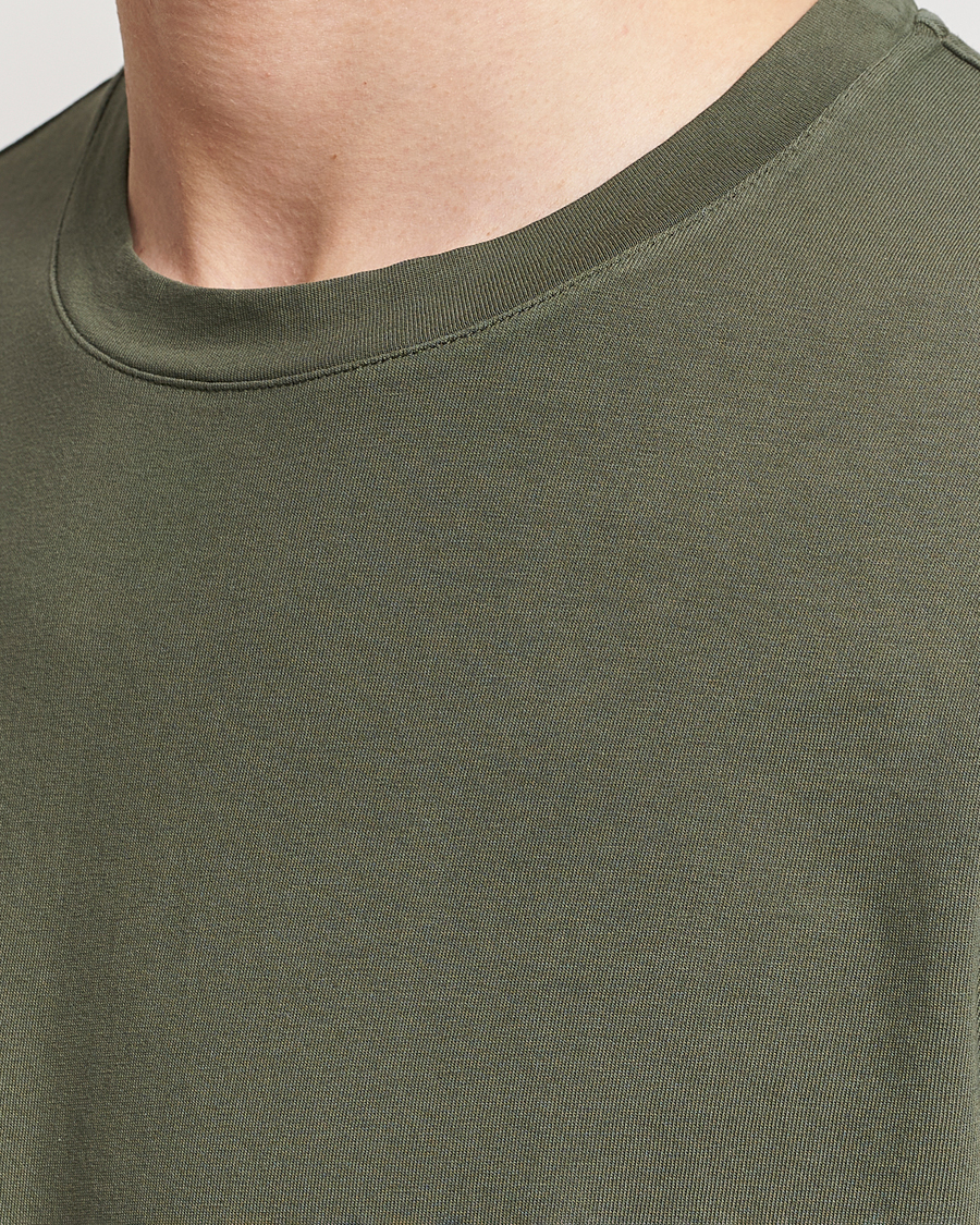 Herren | T-Shirts | Boglioli | Garment Dyed T-Shirt Forest Green