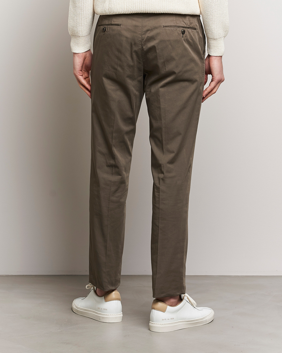 Herren | Hosen | PT01 | Slim Fit Garment Dyed Stretch Chinos Dark Brown