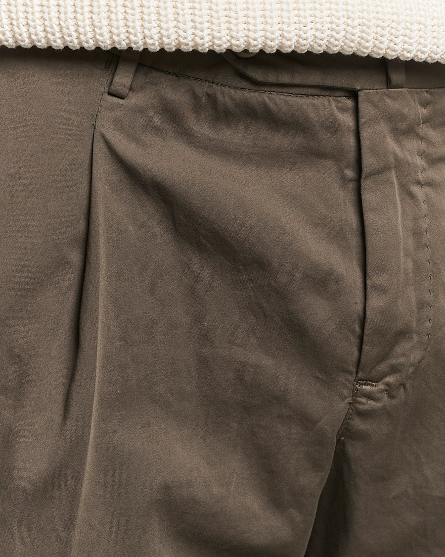 Herren | Hosen | PT01 | Slim Fit Garment Dyed Stretch Chinos Dark Brown