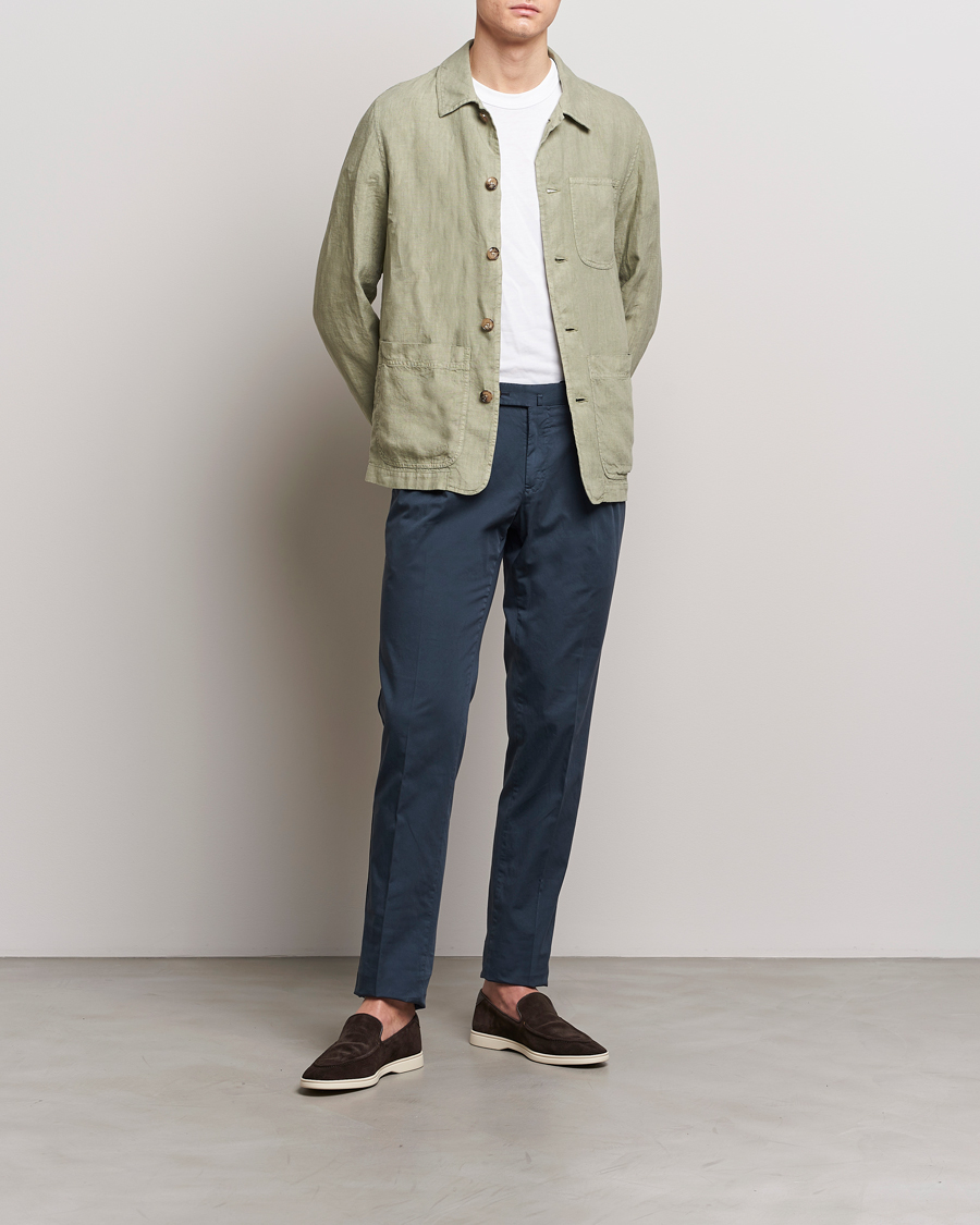 Herren | Hosen | PT01 | Slim Fit Garment Dyed Stretch Chinos Navy