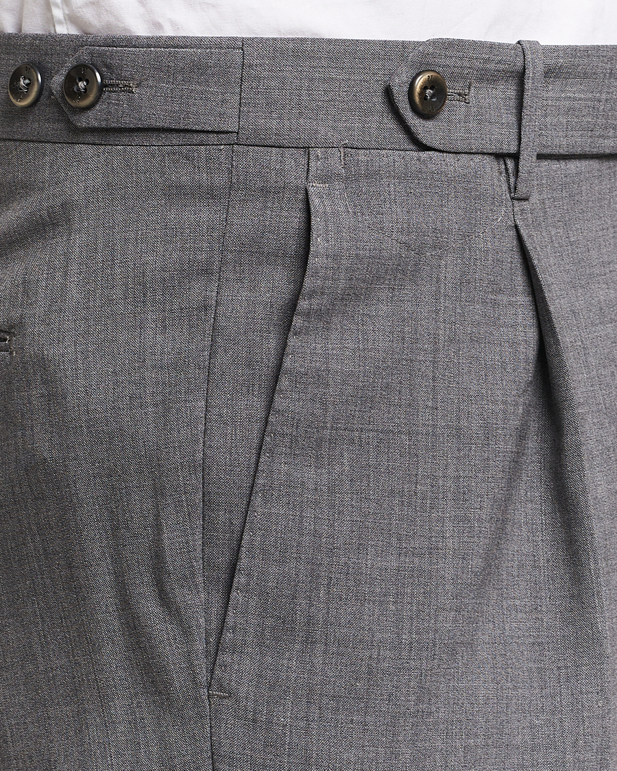 Herren | Hosen | PT01 | Gentleman Fit Wool Stretch Trousers Medium Grey