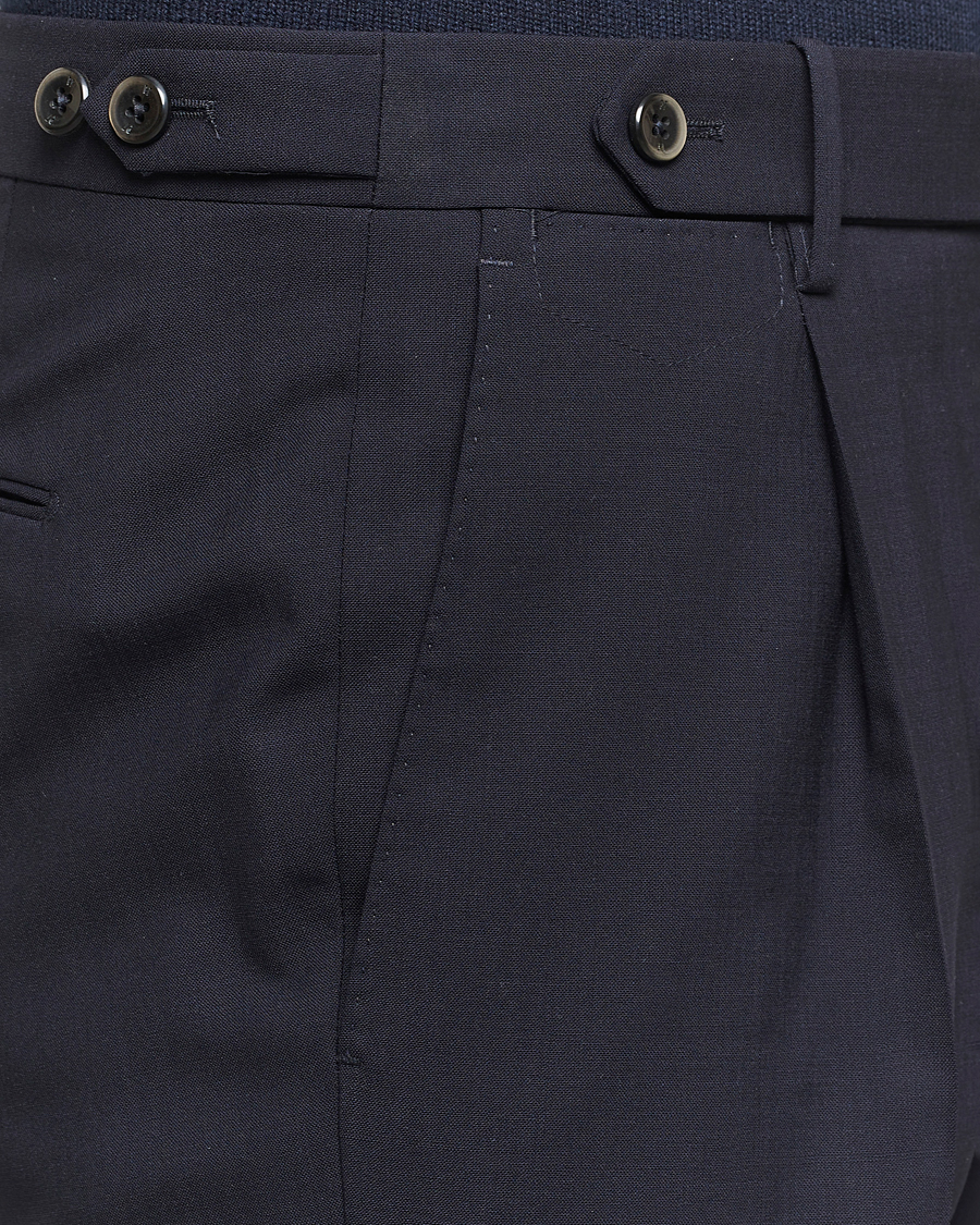 Herren | Hosen | PT01 | Gentleman Fit Wool Stretch Trousers Navy