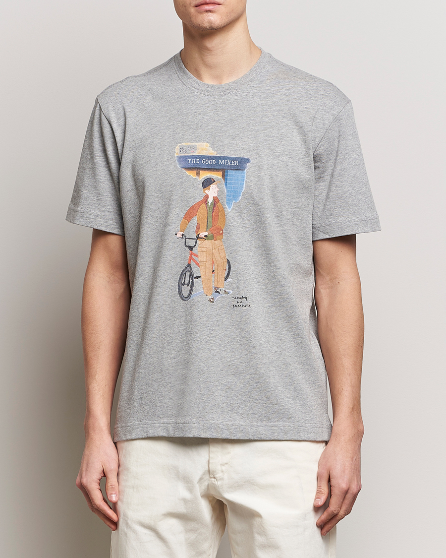 Herr | Kläder | Baracuta | Slowboy Arlington Cotton T-Shirt Grey Melange