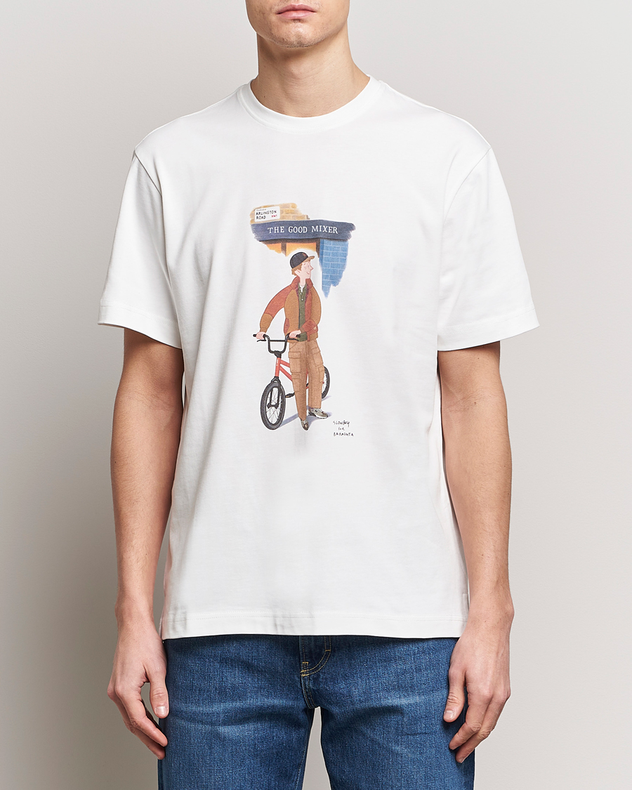 Herr |  | Baracuta | Slowboy Arlington Cotton T-Shirt Off White