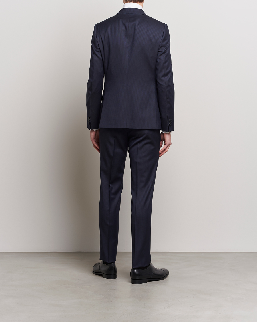 Herren | Kleidung | Zegna | Tailored Wool Striped Suit Navy