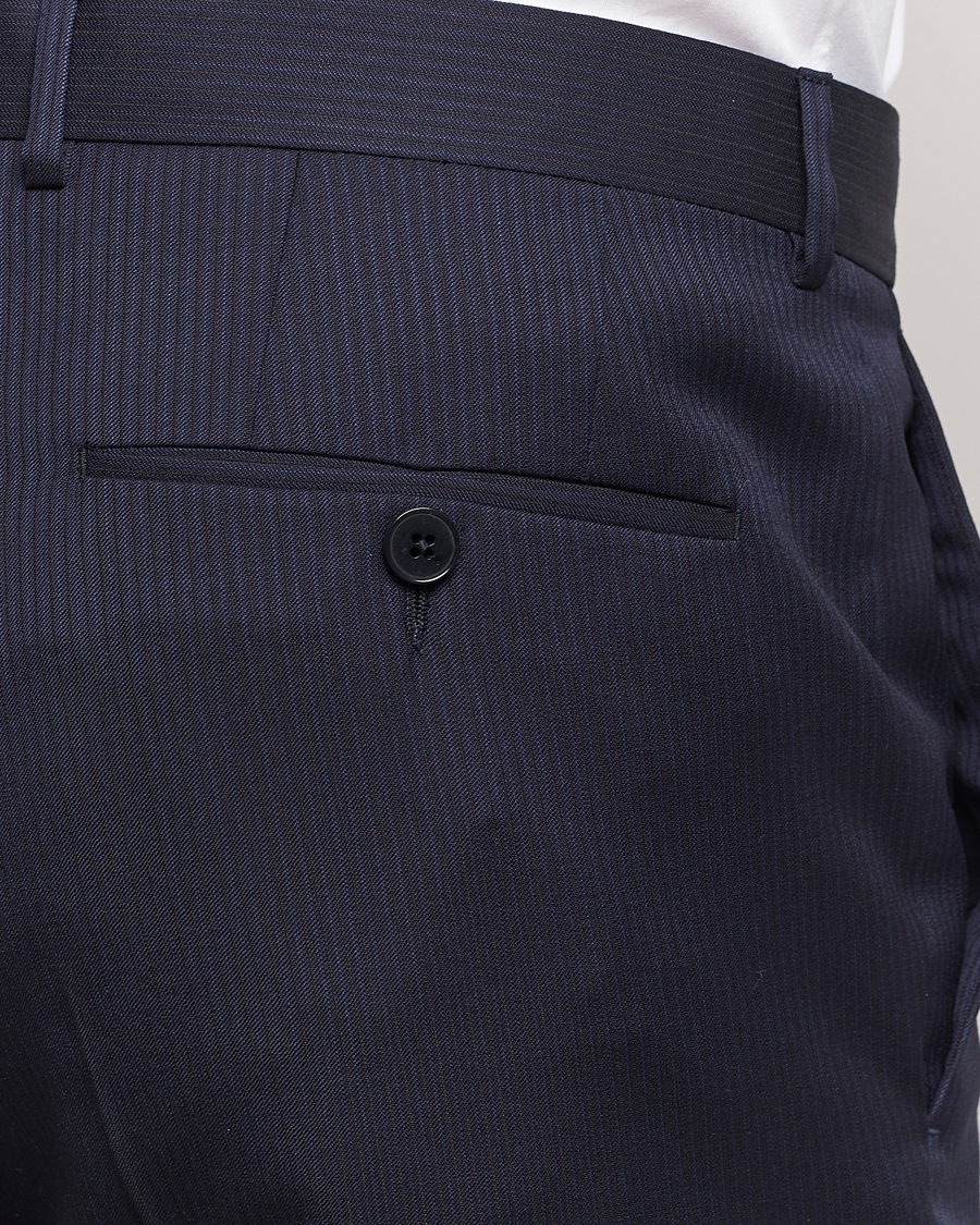 Herren | Anzüge | Zegna | Tailored Wool Striped Suit Navy
