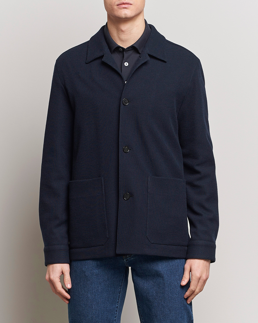 Herren | Sakkos | Zegna | Wool Chore Jacket Navy