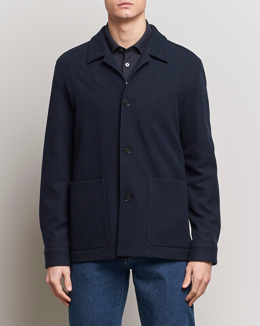 Herren | Italian Department | Zegna | Wool Chore Jacket Navy