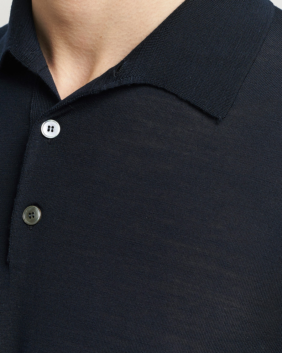 Herren | Pullover | Zegna | High Performance Wool Polo Navy