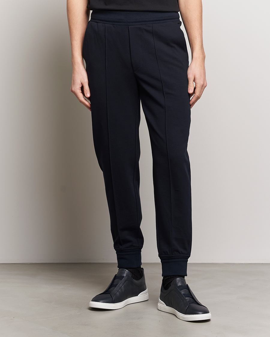 Herren | Italian Department | Zegna | Cotton Stretch Joggers Navy