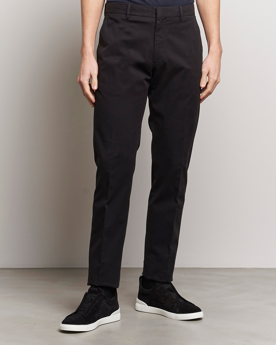 Herren | Kategorie | Zegna | Premium Cotton Chinos Black