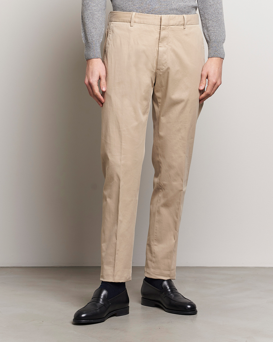 Herren |  | Zegna | Premium Cotton Chinos Beige