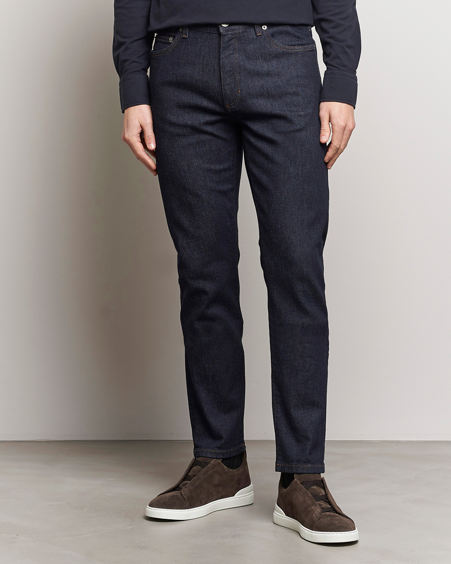 Herren | Jeans | Zegna | Slim Fit 5-Pocket Jeans Dark Indigo