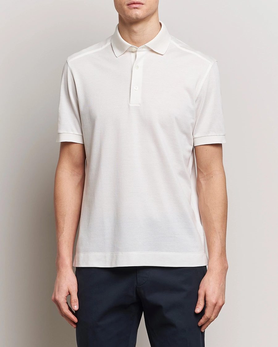 Herren | Kleidung | Zegna | Cotton/Silk Polo White