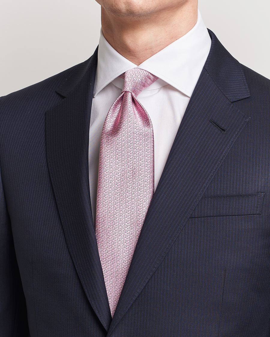 Herr | Accessoarer | Zegna | Monogram Silk Tie Pink