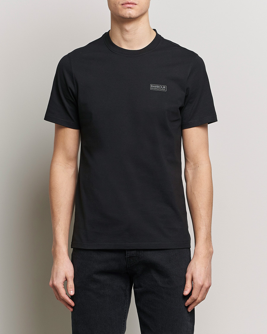 Herr | Kläder | Barbour International | Small Logo T-Shirt Black/Pewter
