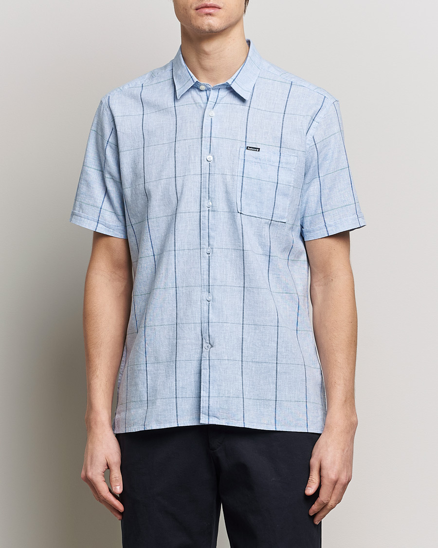 Herr | Kortärmade skjortor | Barbour Lifestyle | Swaledale Short Sleeve Summer Shirt Blue