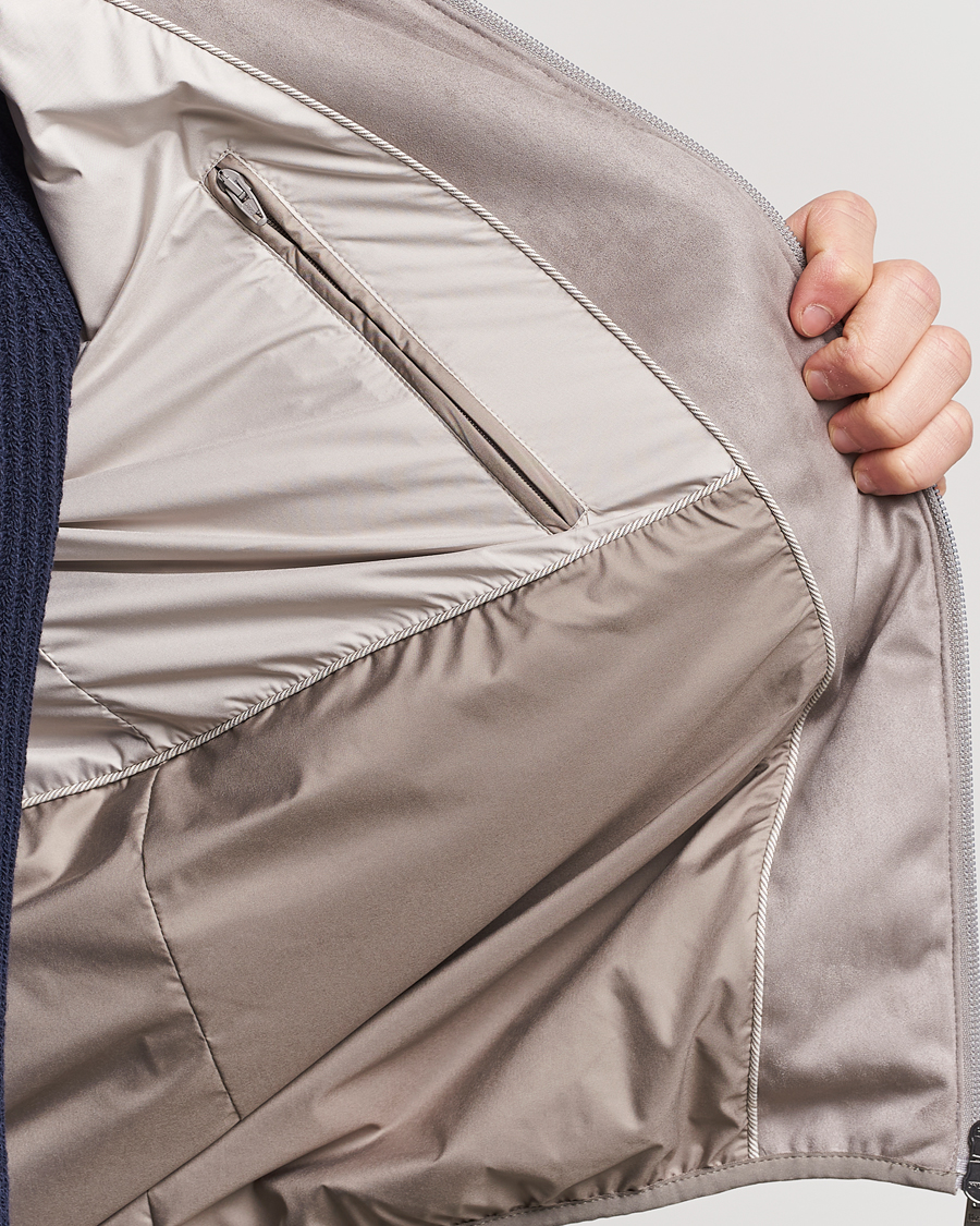 Herren | Jacken | Herno | Faux Suede Bomber Jacket Grey