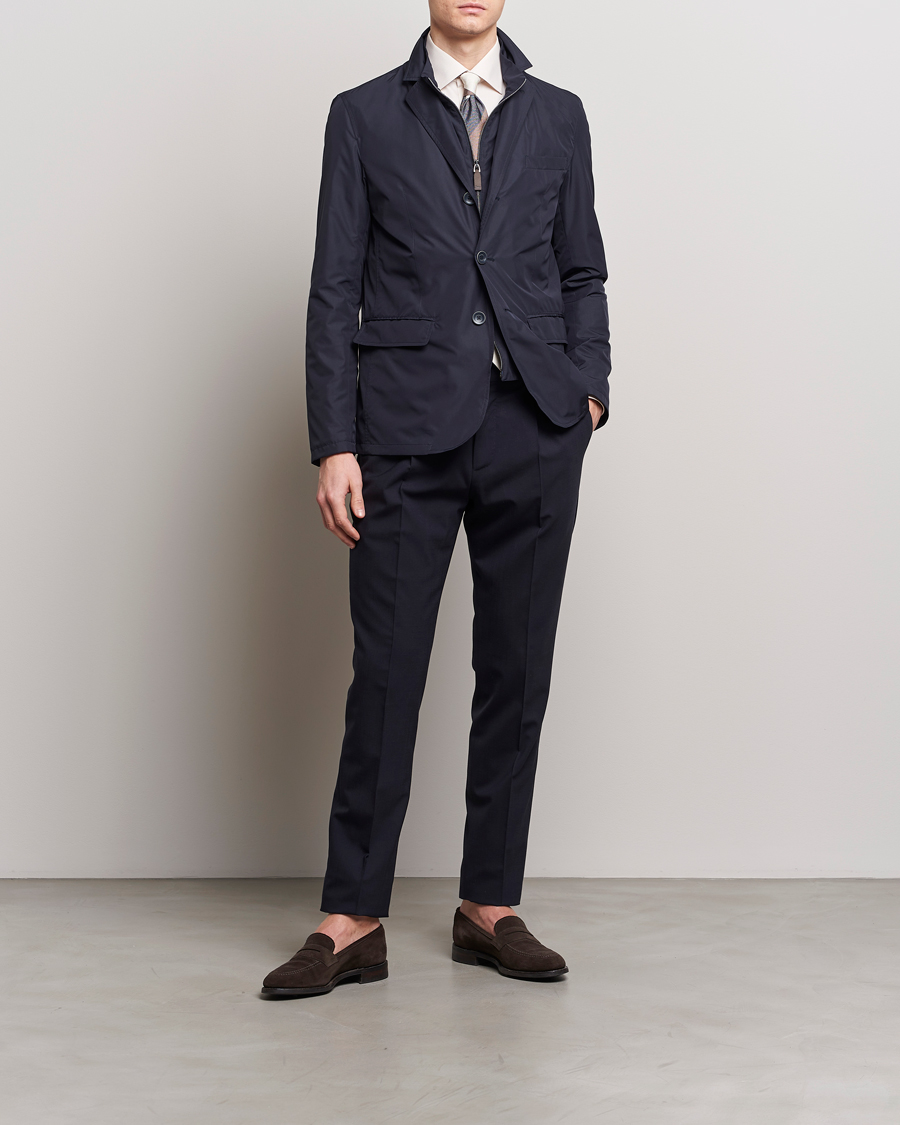 Herren | Jacken | Herno | Lightweight Zip Blazer Navy