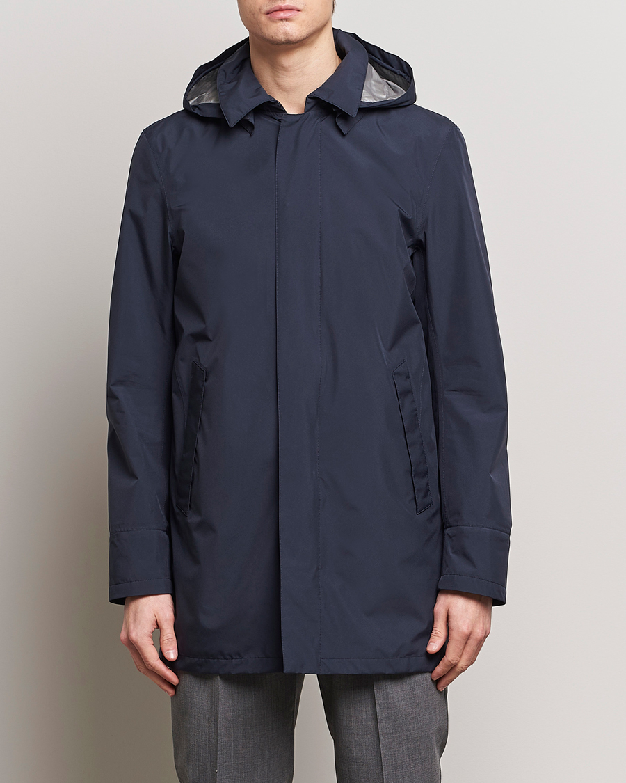 Herren | Italian Department | Herno | Laminar Waterproof Coat Navy