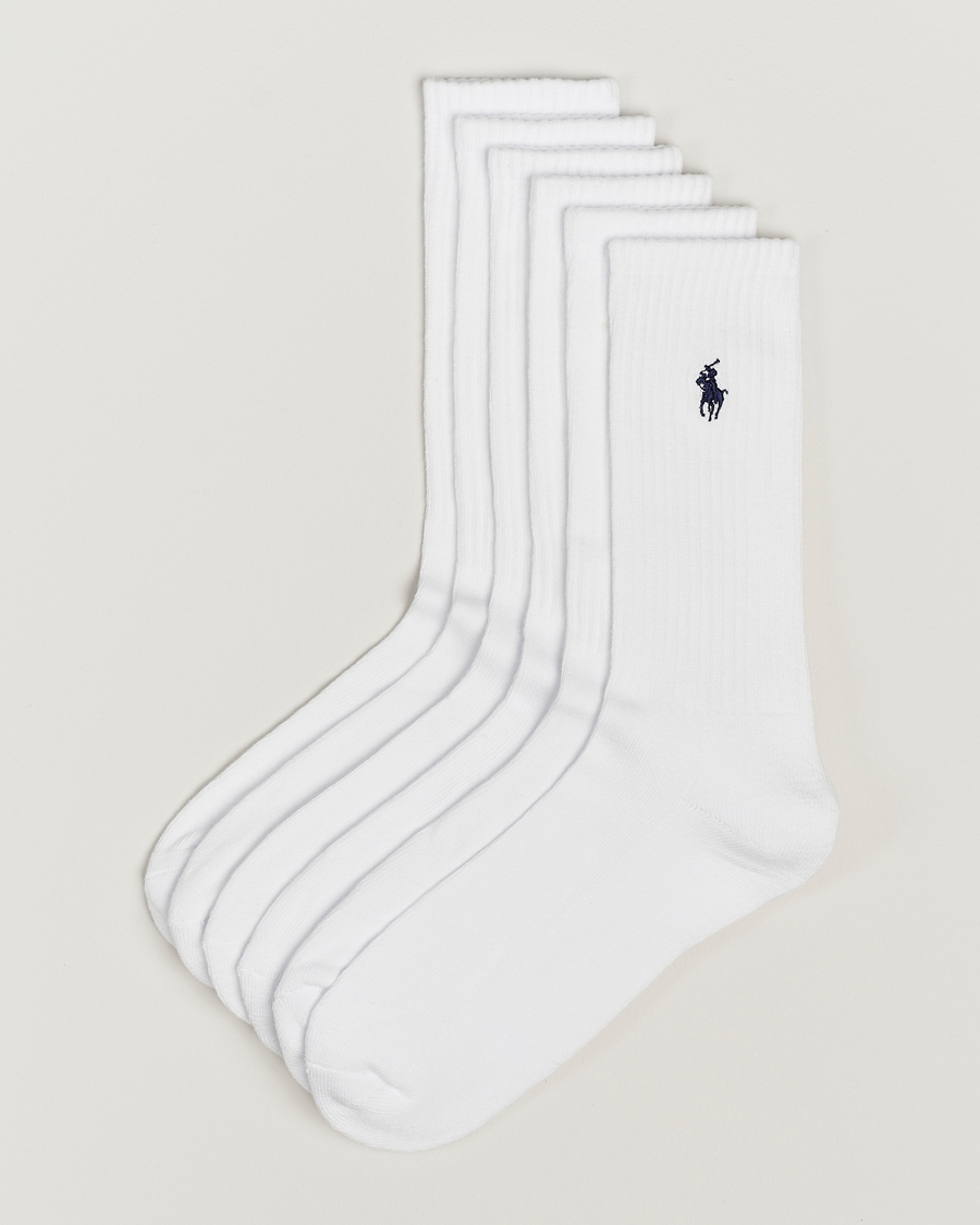 Herren | Unterwäsche | Polo Ralph Lauren | 6-Pack Sport Crew Sock White