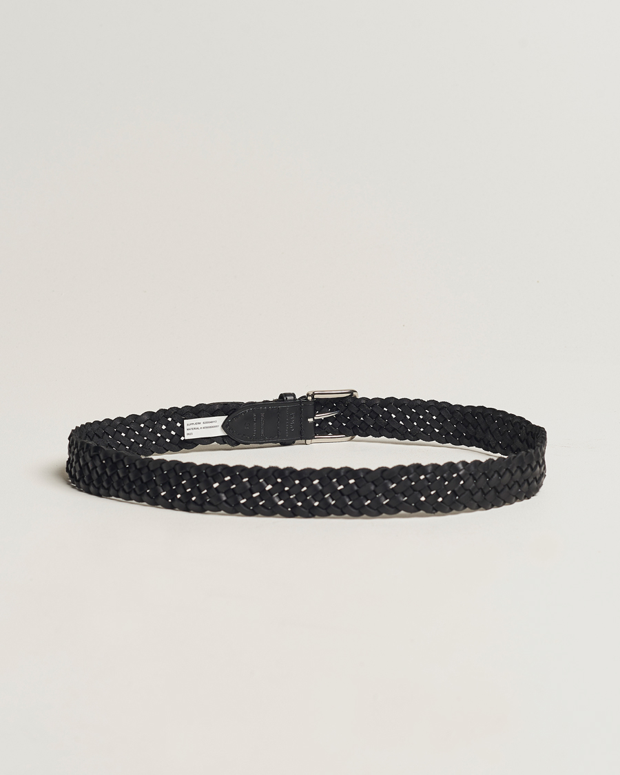Herren | Geflochtene Gürtel | Polo Ralph Lauren | Braided Leather Belt Black