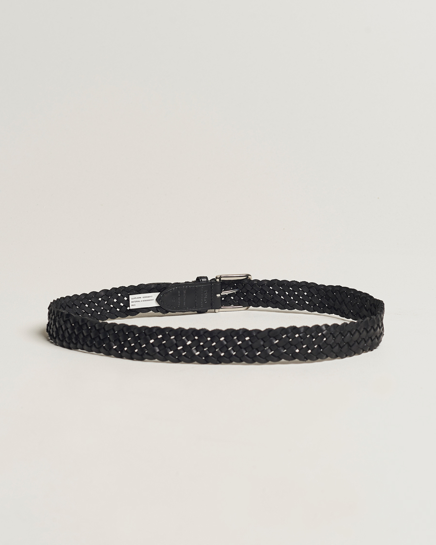 Men |  | Polo Ralph Lauren | Braided Leather Belt Black