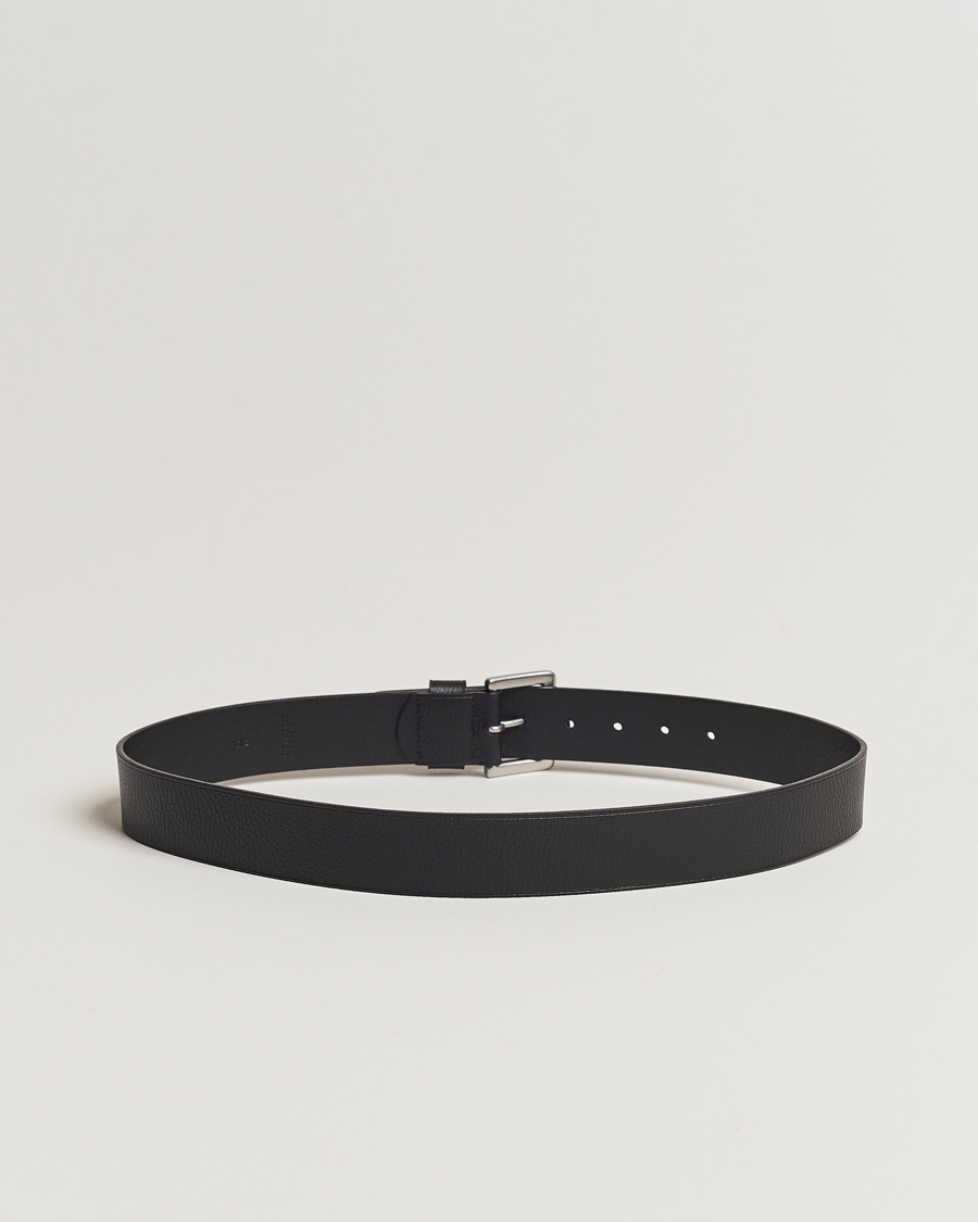 Herren | Schlichte Gürtel | Polo Ralph Lauren | Pebbled Leather Belt Black