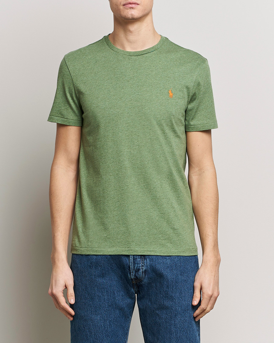 Herren | Kurzarm T-Shirt | Polo Ralph Lauren | Crew Neck T-Shirt Cargo Green Heather