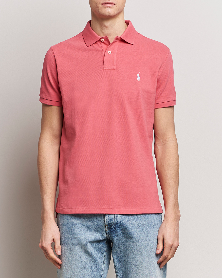 Herren | Kurzarm-Poloshirts | Polo Ralph Lauren | Custom Slim Fit Polo Pale Red