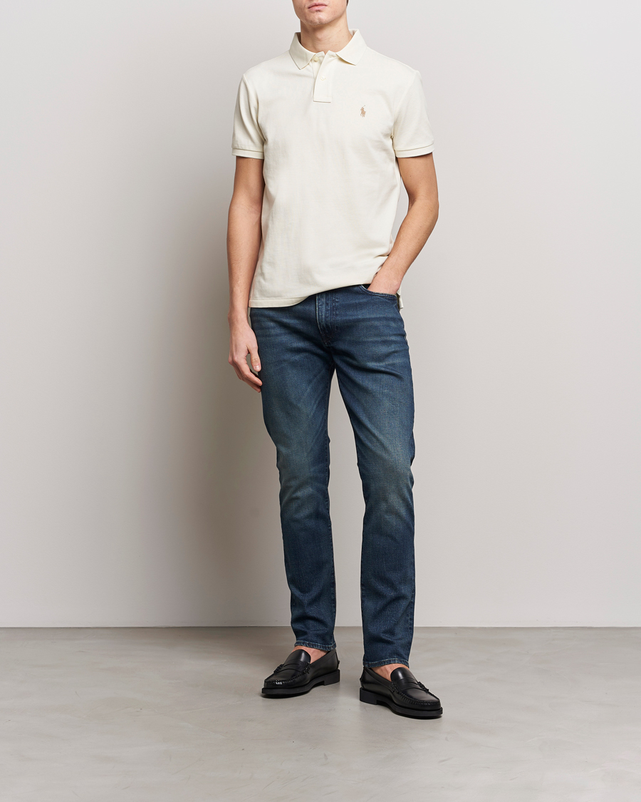 Herren | Poloshirts | Polo Ralph Lauren | Custom Slim Fit Polo Parchment Cream