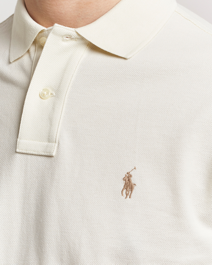 Herren | Poloshirts | Polo Ralph Lauren | Custom Slim Fit Polo Parchment Cream
