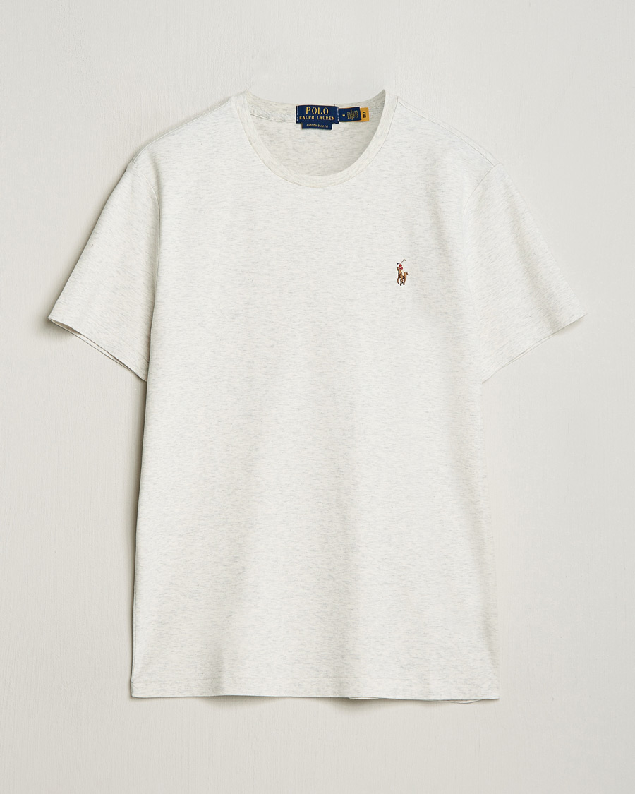 Herren | T-Shirts | Polo Ralph Lauren | Luxury Pima Cotton Crew Neck T-Shirt State Heather