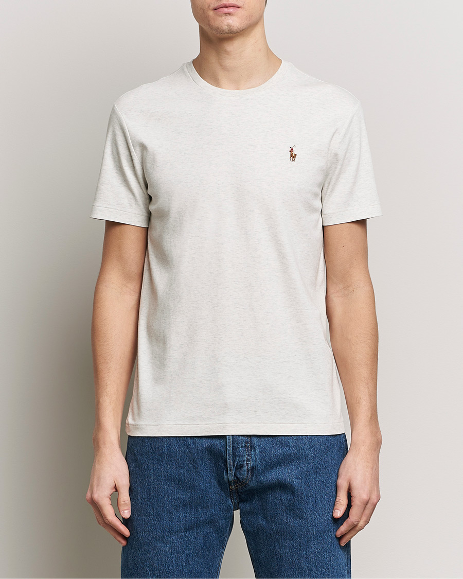 Herren | Kurzarm T-Shirt | Polo Ralph Lauren | Luxury Pima Cotton Crew Neck T-Shirt State Heather